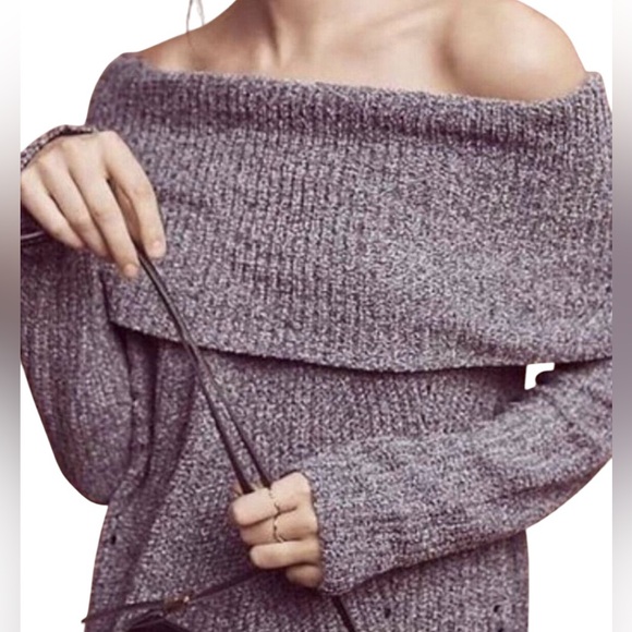 anthropologie moth lucerne off the shoulder sweater - Picture 2 of 5